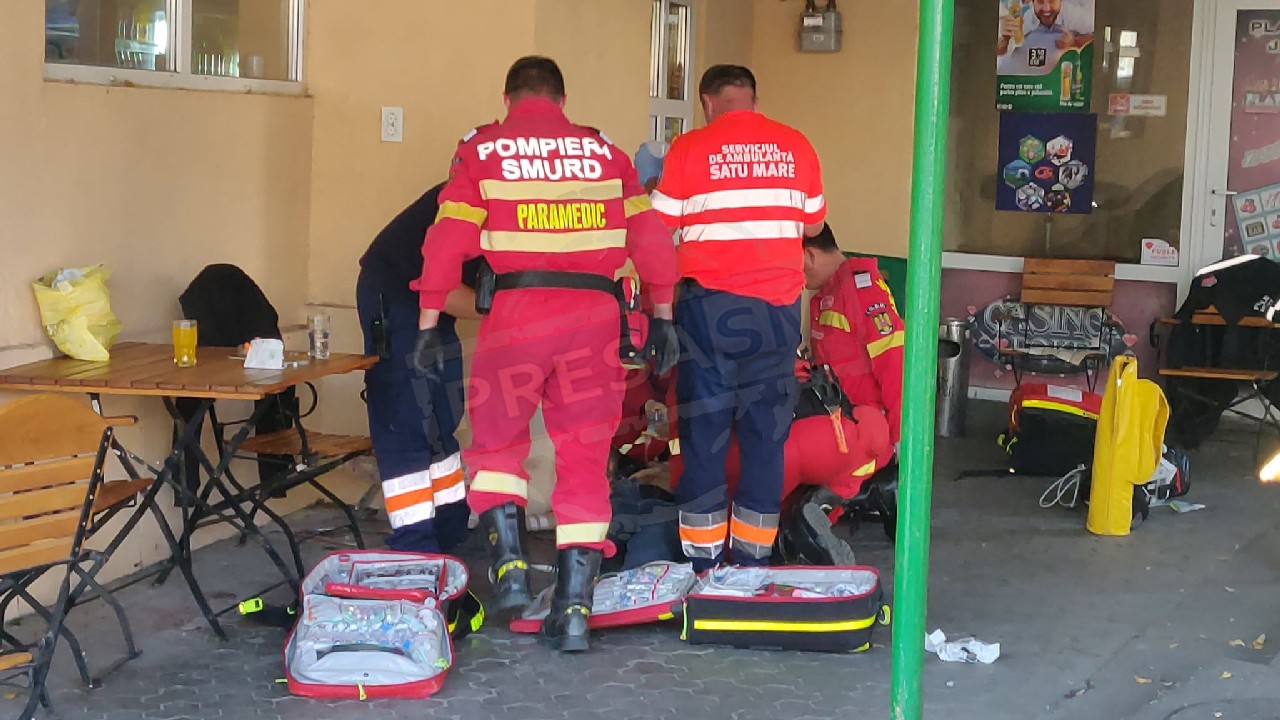 FOTO. Bărbat în stop cardio-respirator. A fost solicitat un echipaj de terapie intensivă