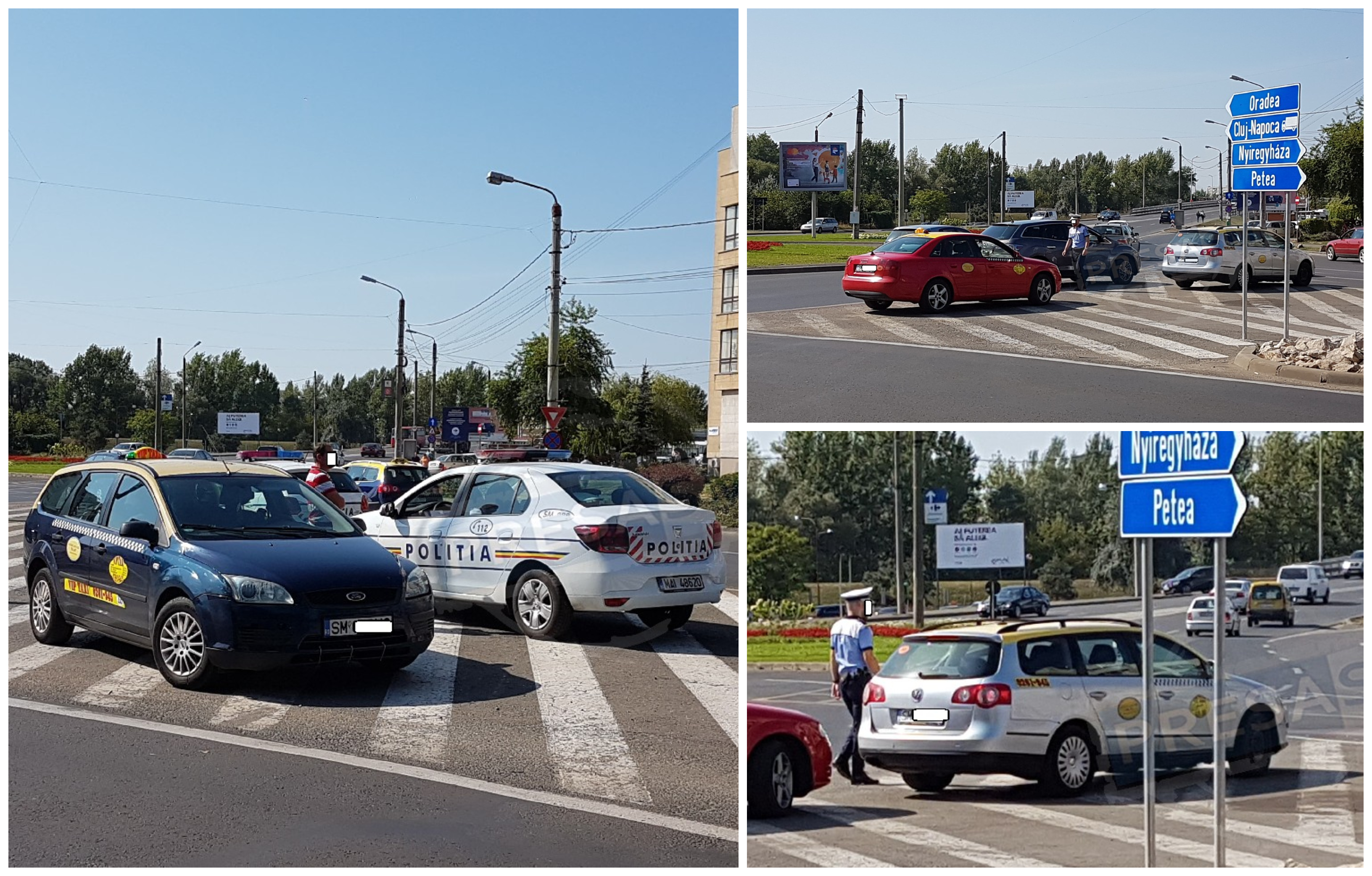 FOTOGALERIE. Taximetriștii, controlați la sânge de polițiști în municipiul Satu Mare
