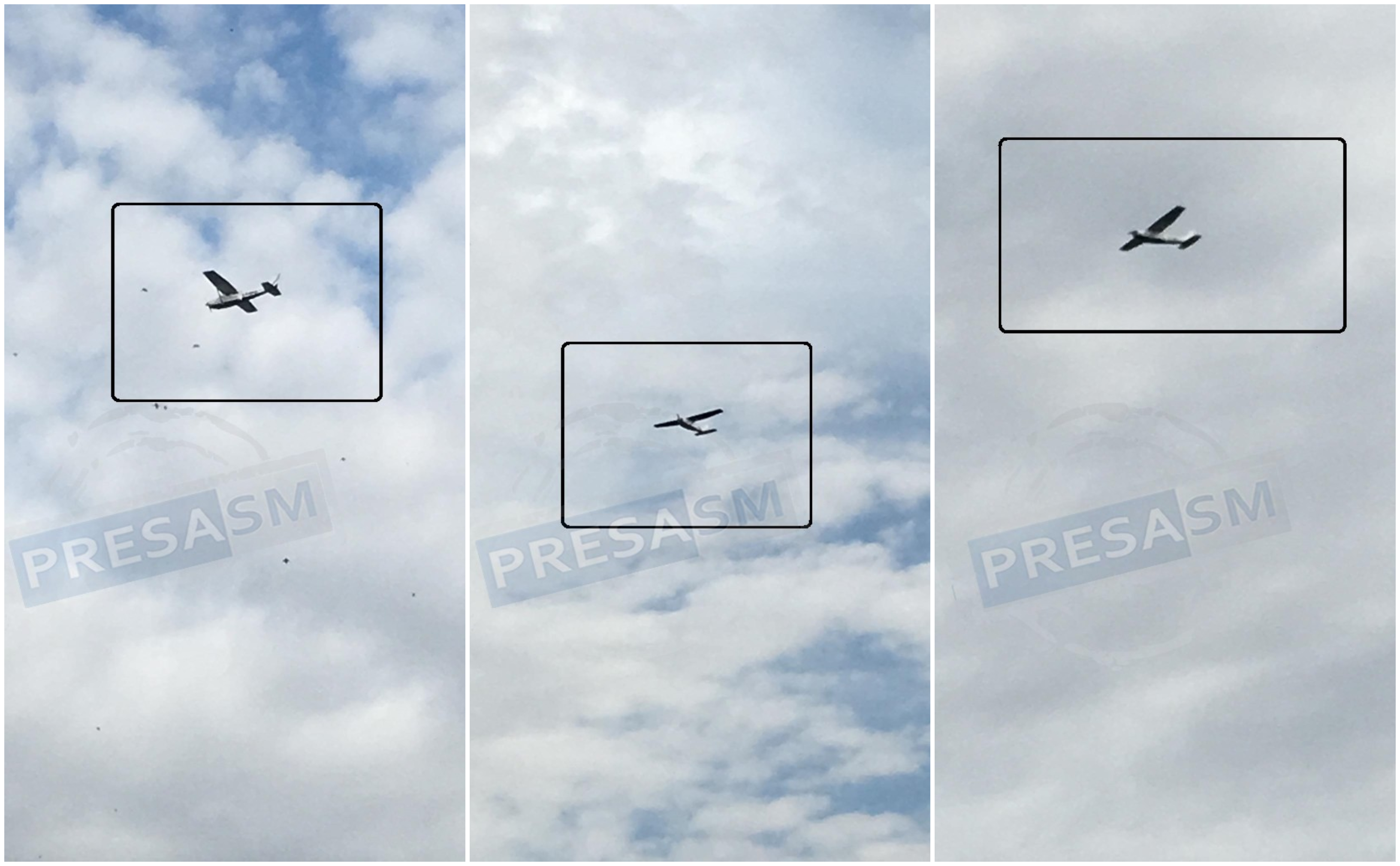 FOTOGALERIE. Zbor ciudat lângă frontieră. Un avion a survolat zona localității Dara