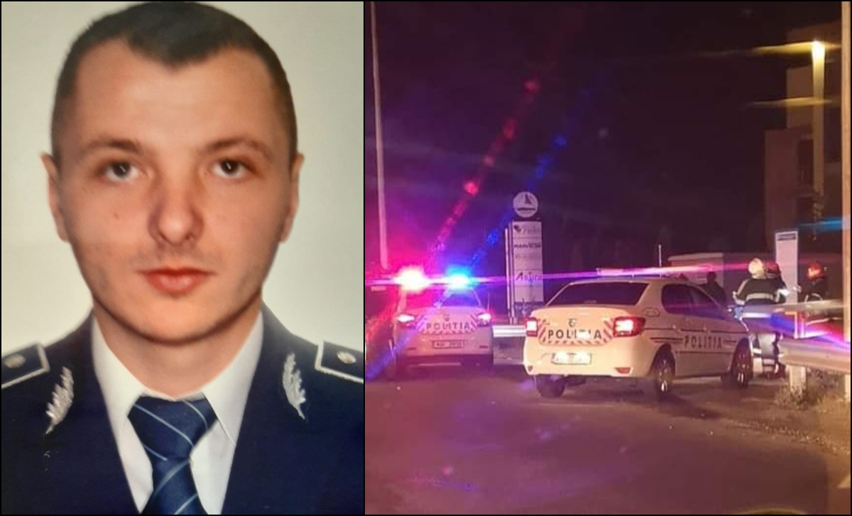 FOTO. Polițist rănit grav. Un minor (15 ani) a dat cu mașina peste el