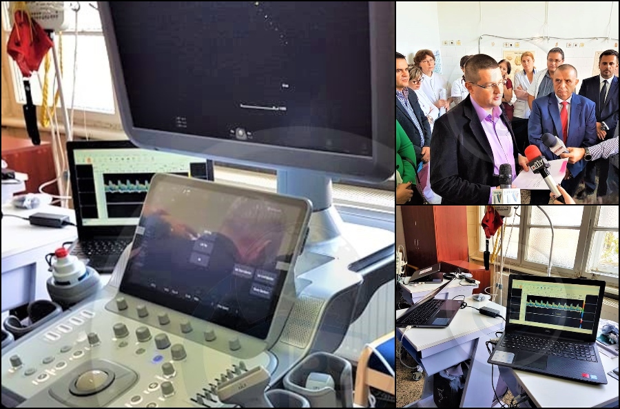 FOTO. Donație a patronului Unicarm pentru secția de neurologie. Pacienții vor fi tratați cu aparate moderne