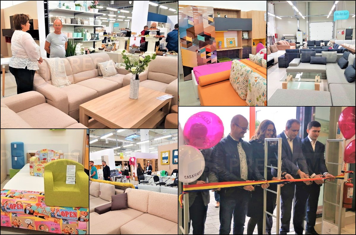 FOTO/VIDEO. Casa Rusu, cel mai modern magazin de mobilier din nordul țării, la Satu Mare
