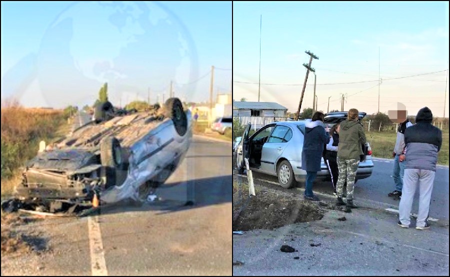 FOTO. Neatenția unei șoferițe a băgat în spital două persoane. Concluzia polițiștilor