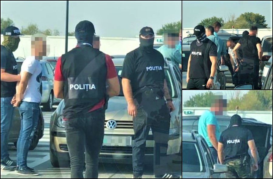FOTOGALERIE. Traficant arestat de DIICOT în parcarea mall-ului NEPI Satu Mare