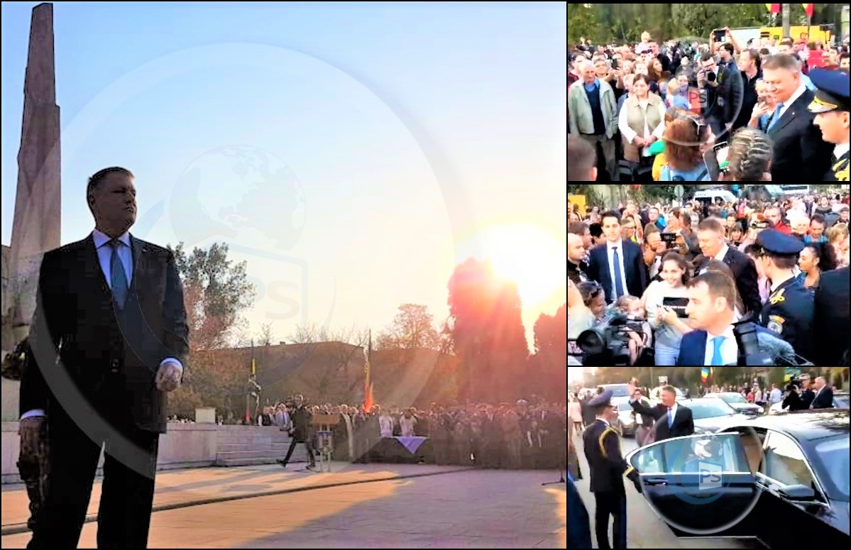 VIDEO. Klaus Iohannis, baie de mulțime la Carei, cu multe selfie-uri