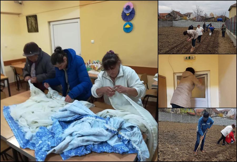 FOTO. În loc să cerșească, persoanele fără adăpost sunt învățate să muncească în Satu Mare