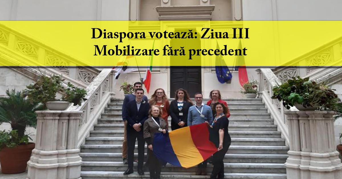 Diaspora votează: Ziua III. Mobilizare fără precedent