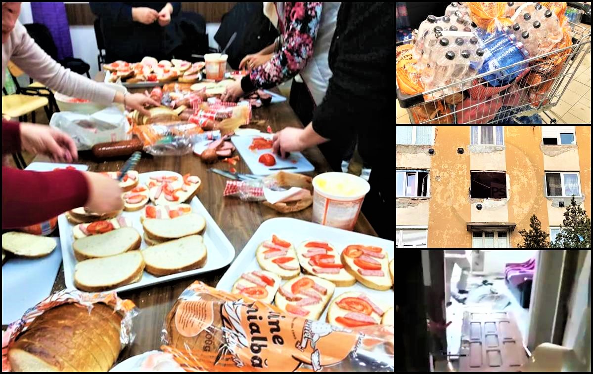 FOTO. SOLIDARITATE! Sătmărenii au dus hrană victimelor exploziei din Satu Mare!