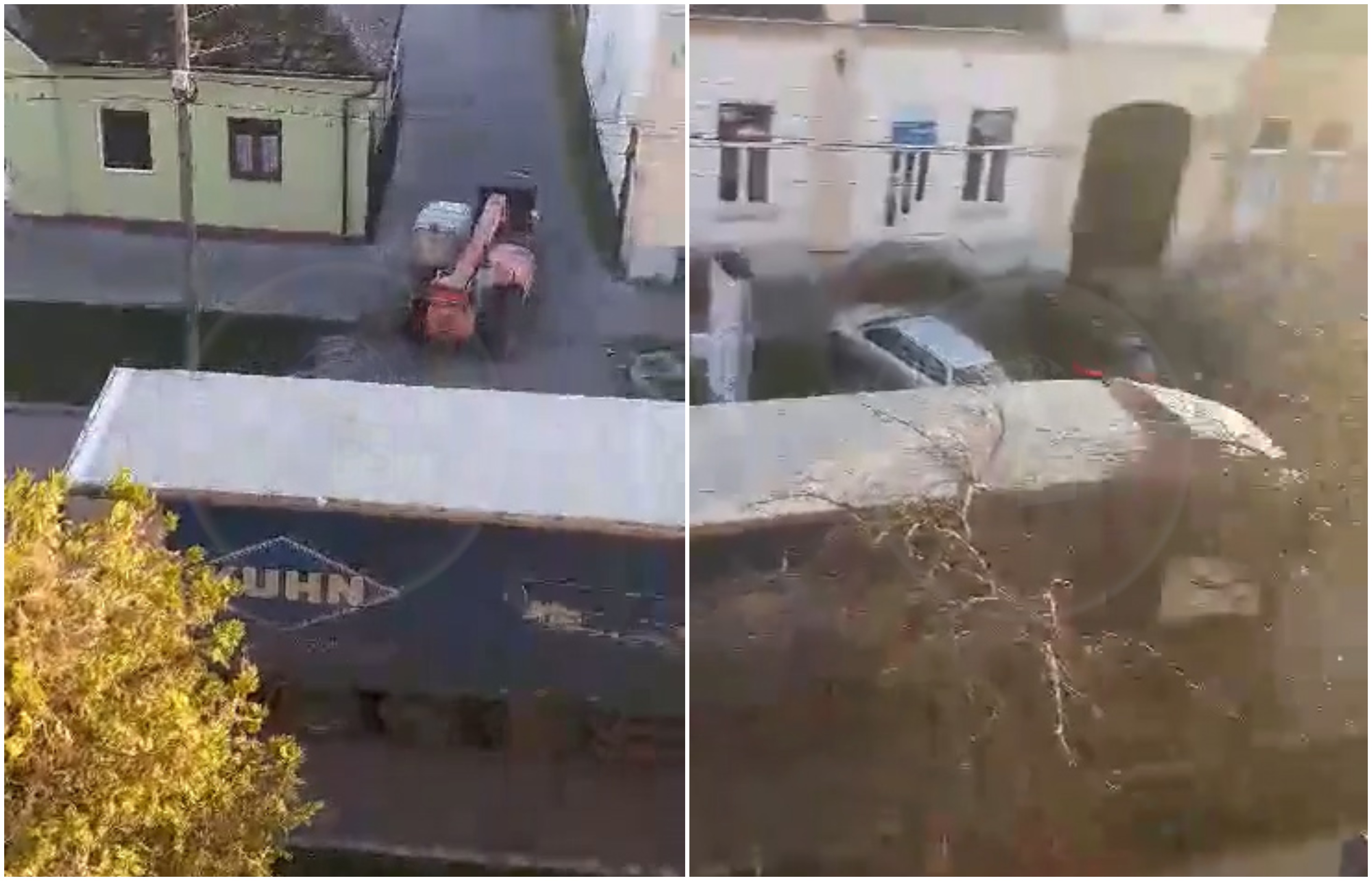 VIDEO. Tupeu de zile mari al unui șofer. Și-a lăsat TIR-ul în mijlocul șoselei, în Carei