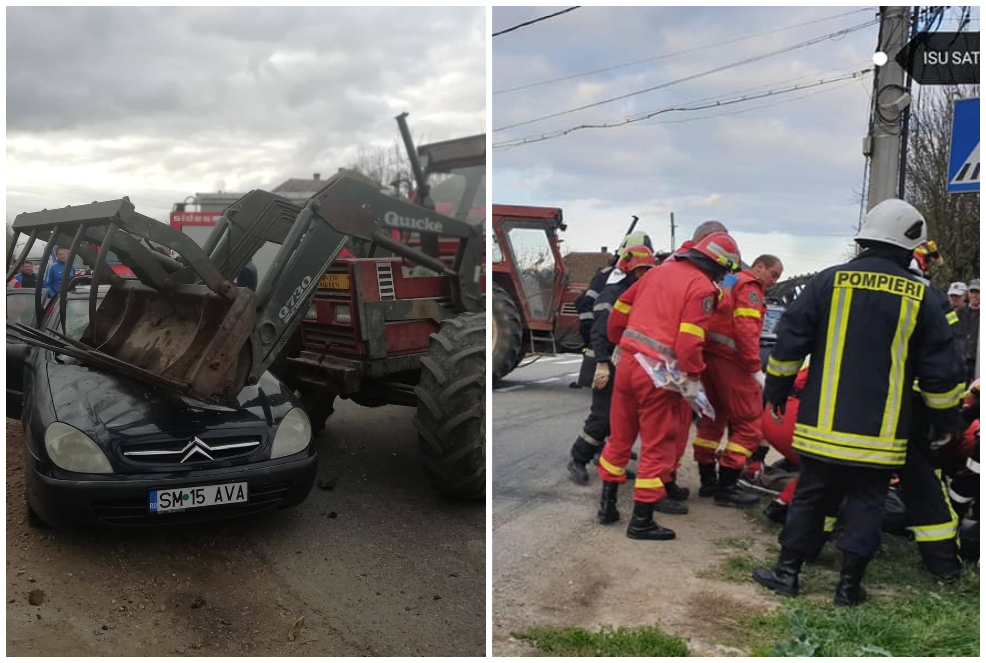 FOTOGALERIE. Victimele accidentului grav, extrase de ceilalți șoferi. Victimă încarcerată!