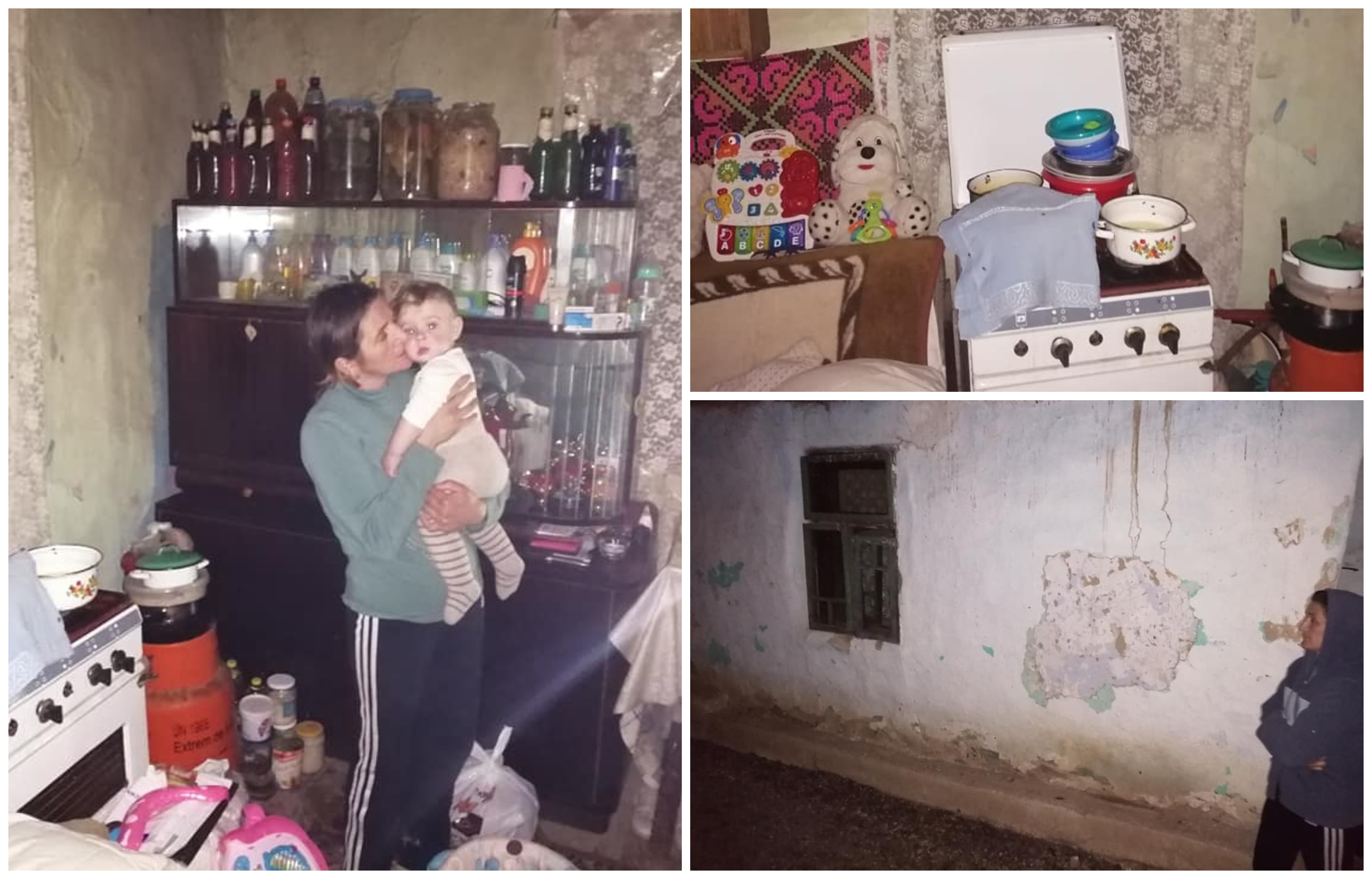 FOTO. Familie, cu copilaș, umilită în județ! Scoasă din casă, în pragul iernii