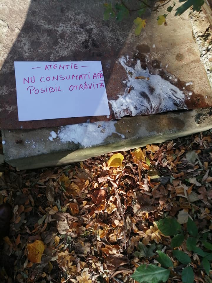 ALERTĂ. Substanță posibil toxică, aruncată într-o sursă de apă publică în județul Satu Mare