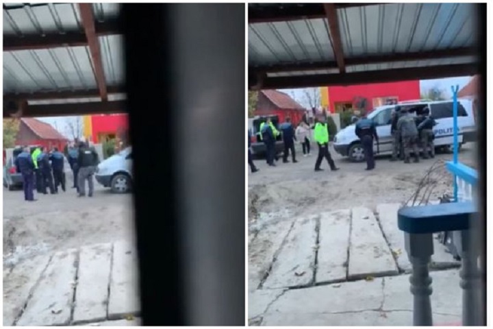 VIDEO. Polițiști bătuţi în timp ce interveneau pentru salvarea unei tinere însărcinate