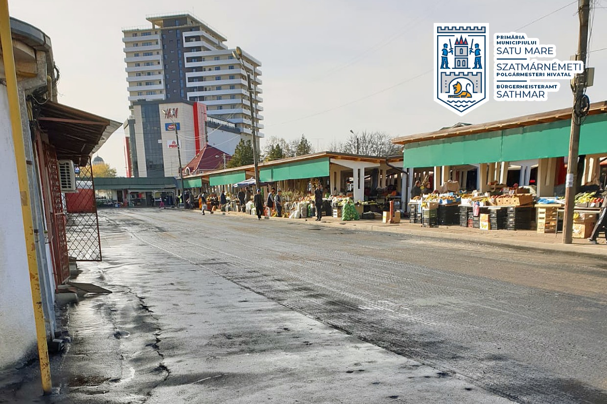 FOTO. Piețele din Satu Mare, în modernizare. Cât s-a investit și cum arată acum