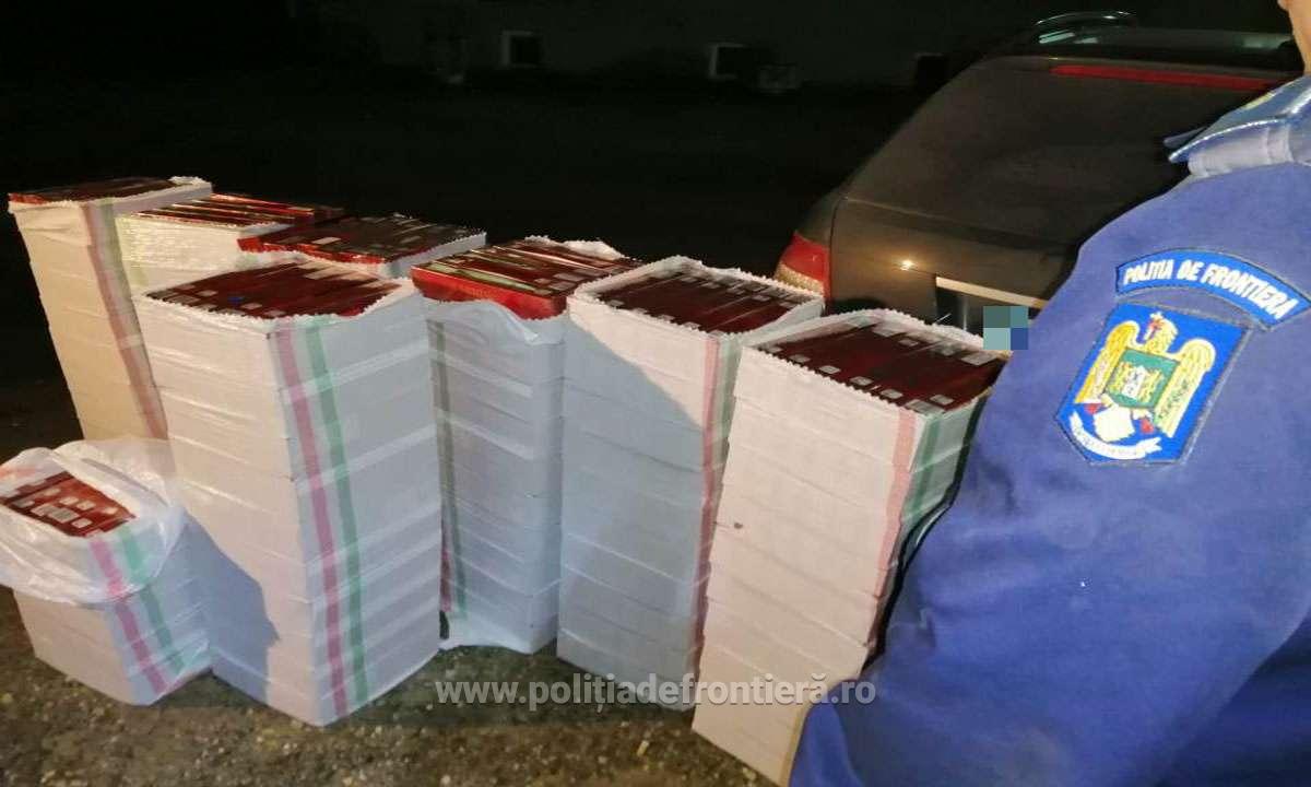 FOTO/VIDEO. Centura Careiului, rută pentru contrabandiști. Șofer prins în flagrant