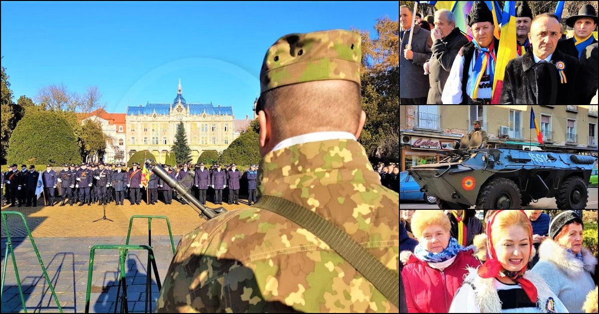 FOTO/VIDEO. La mulți ani, România! Sătmărenii sărbătoresc Marea Unire