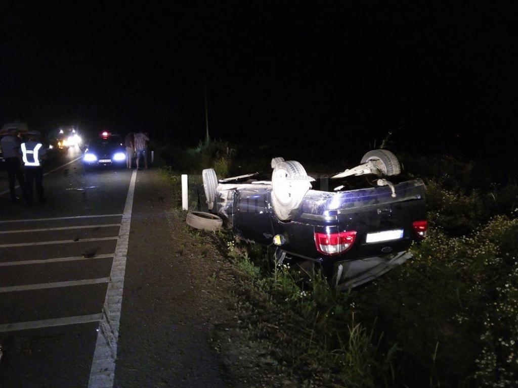 Minor (16 ani) beat, cu mașina în șanț! Trei minore au ajuns la Urgențe, în Satu Mare