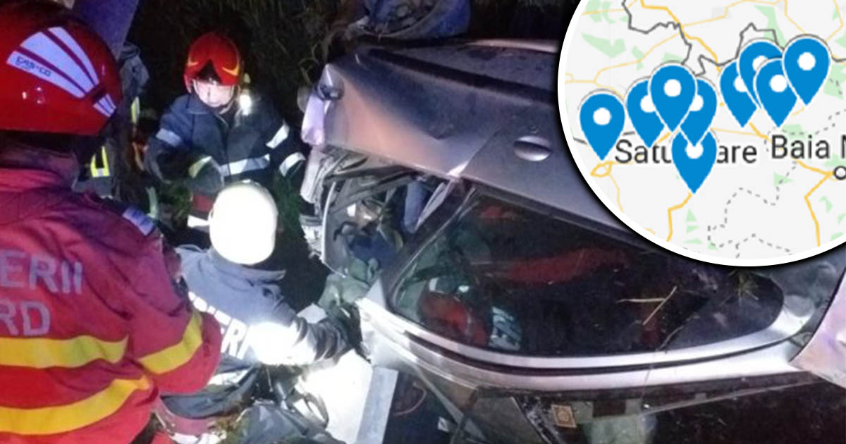 HARTĂ. Șosele însângerate. Unde se produc cele mai multe accidente în Satu Mare