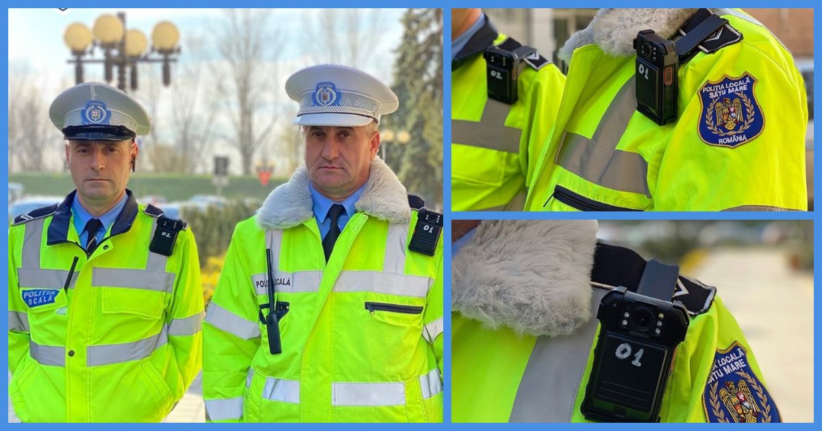FOTO. Big Brother la Satu Mare. Polițiștii locali, dotați cu body-cam-uri