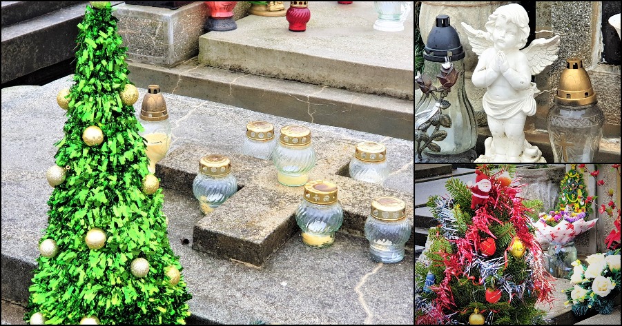 FOTO. Crăciun și în cimitire. Sătmărenii au decorat mormintele celor dragi