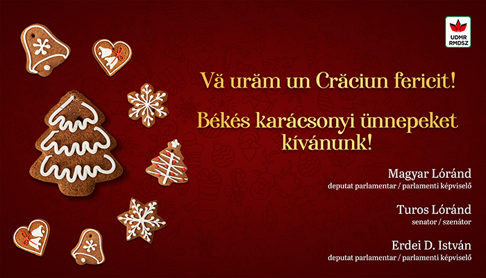 Parlamentarii UDMR Satu Mare vă urează ”Sărbători Fericite”!