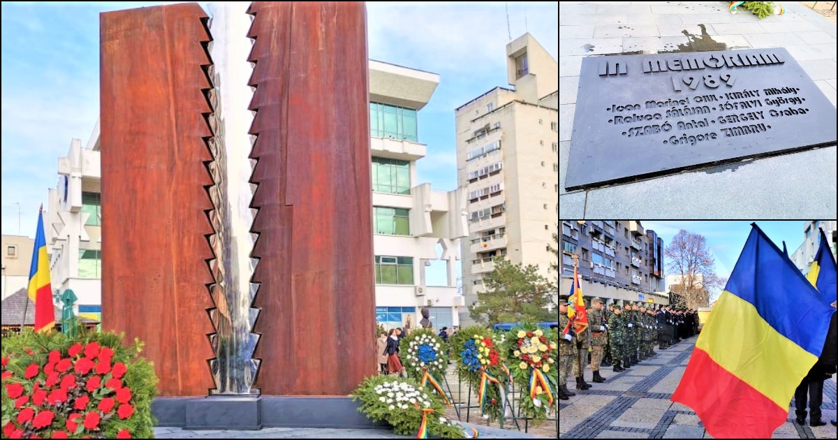 FOTO/VIDEO. Eveniment istoric! ”Monument al Rezistenței Anticomuniste”, în centrul Sătmarului