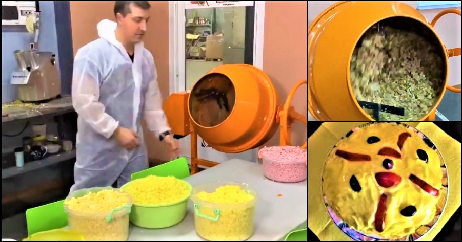 VIDEO. Video viral: Salata de boeuf, făcută la betonieră