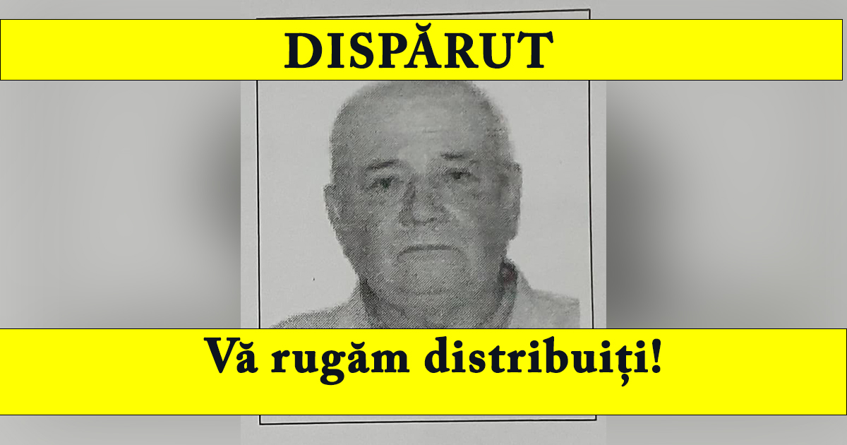 FOTO. Sătmărean dispărut de la Urgență! Este căutat în tot municipiul Satu Mare