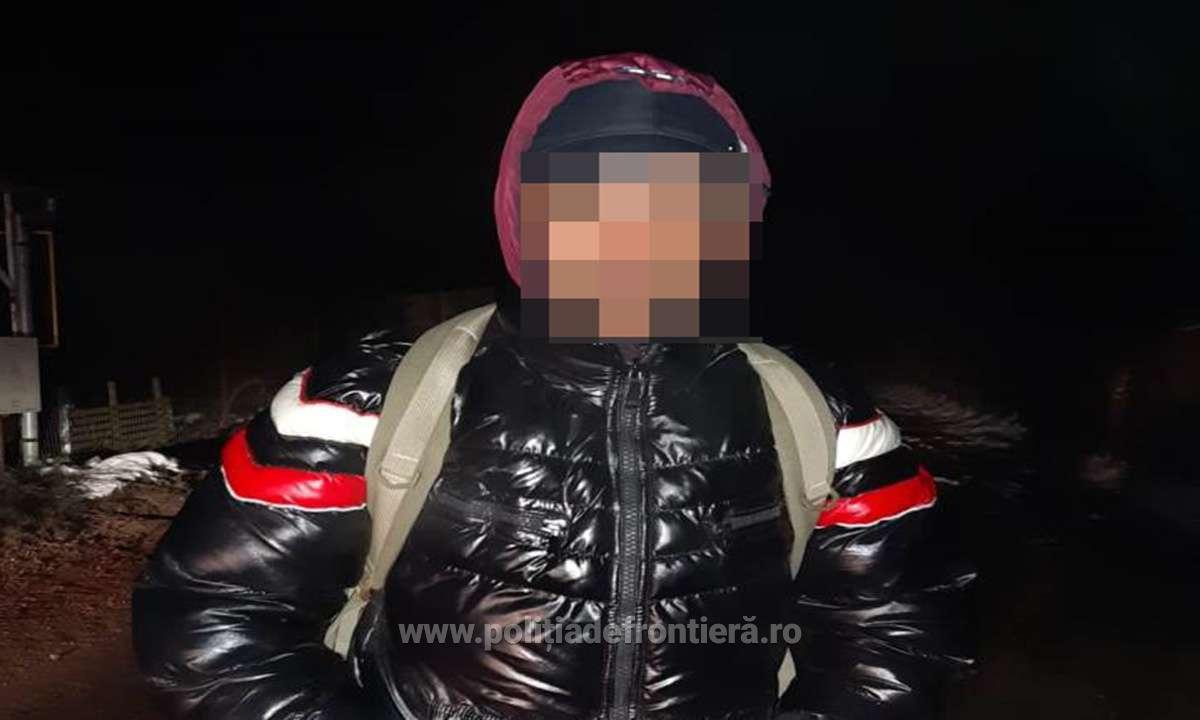 FOTO. Pe ger, pe jos, spre Franța. Polițiștii de Frontieră l-au reținut