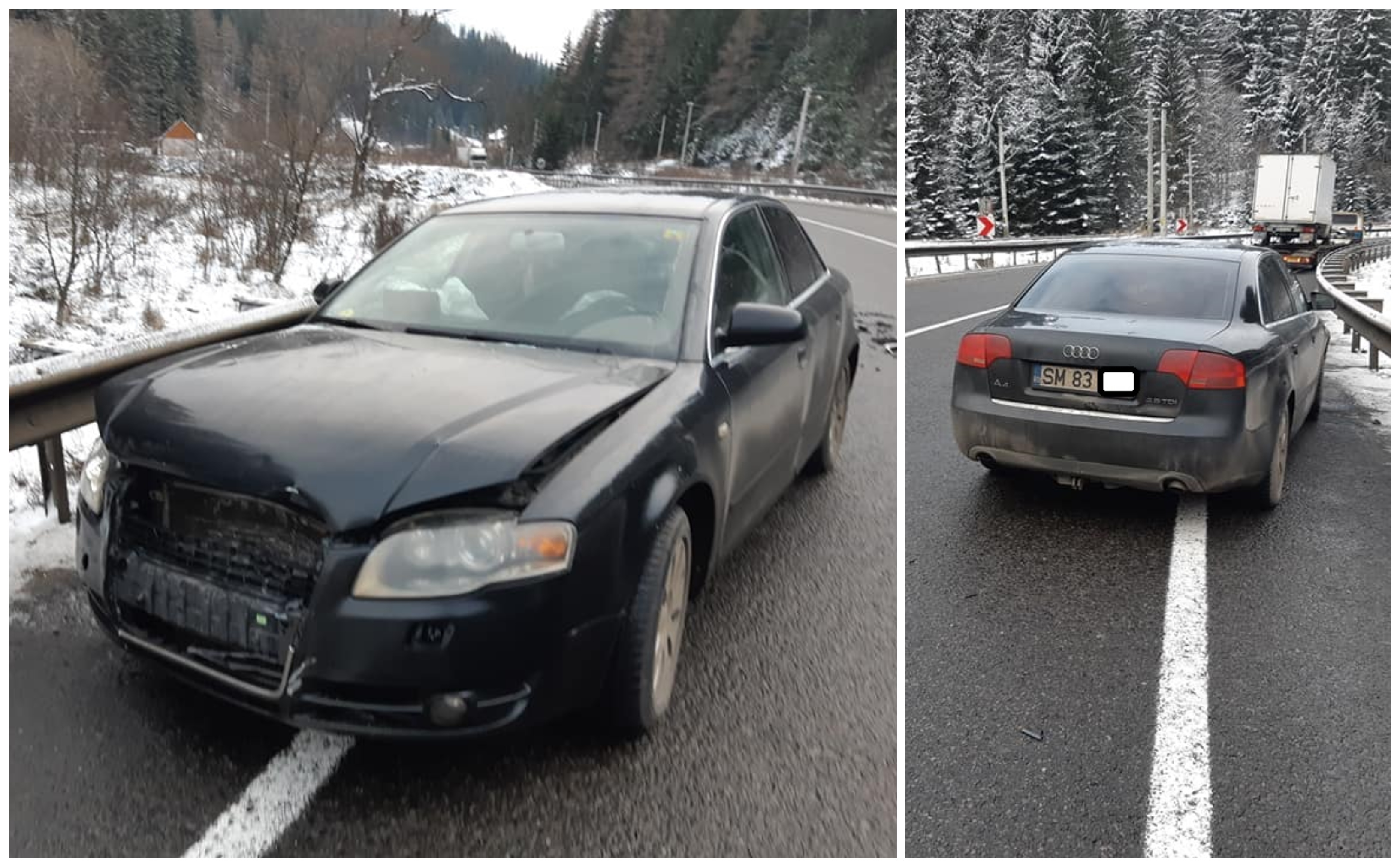 FOTO. Sătmărean implicat într-un accident. Este căutat proprietarul pentru a fi ajutat