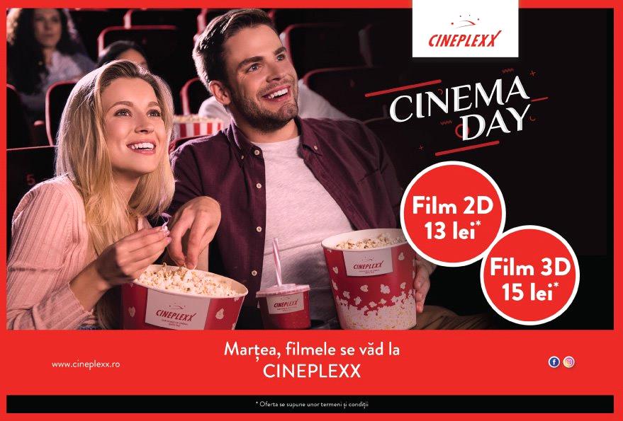 CINEMA DAY - Marțea filmelor la Cineplexx Satu Mare (P)