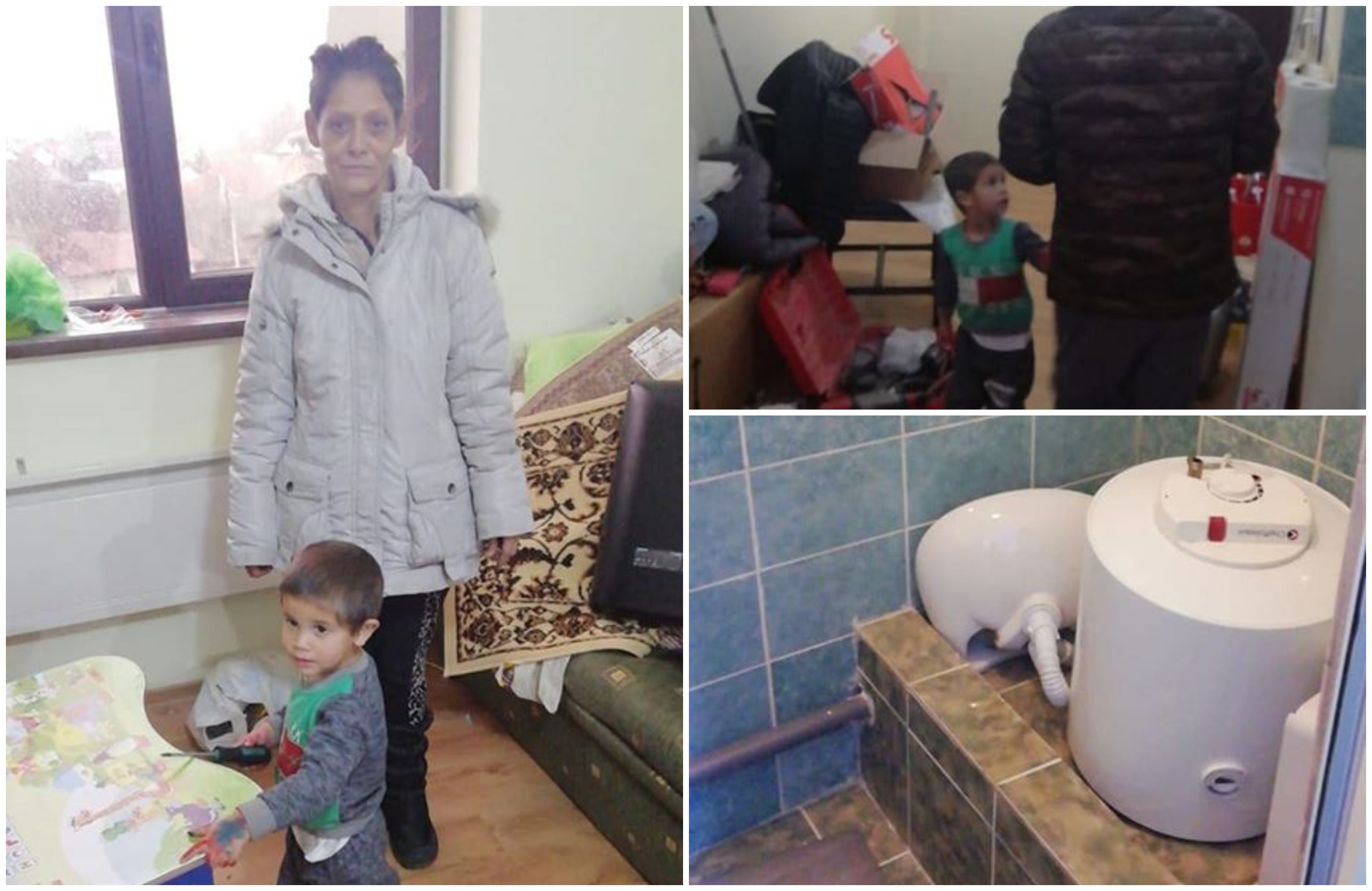 FOTO. După ce a trăit 17 ani într-o colibă, o bunică și nepotelul au o locuință decentă