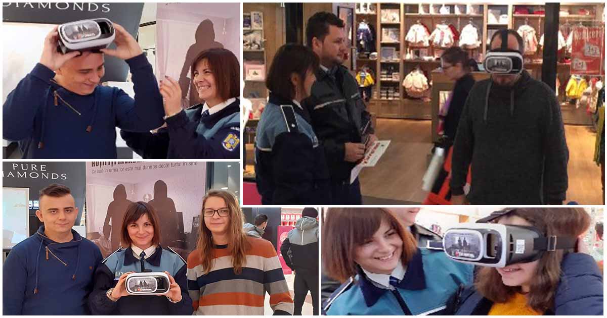 FOTO. Campanie inedită. Polițiștii le-au arătat sătmărenilor cum se comite un jaf