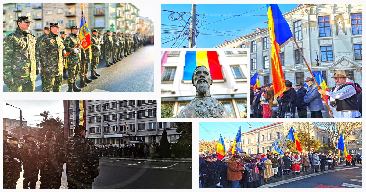 FOTO/VIDEO Mica Unire, Horă Mare, la Satu Mare și Carei. La mulți ani, România!