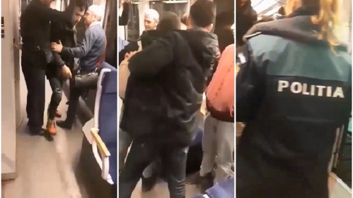 VIDEO. Migranții care au terorizat un tren au scăpat cu o simplă amendă