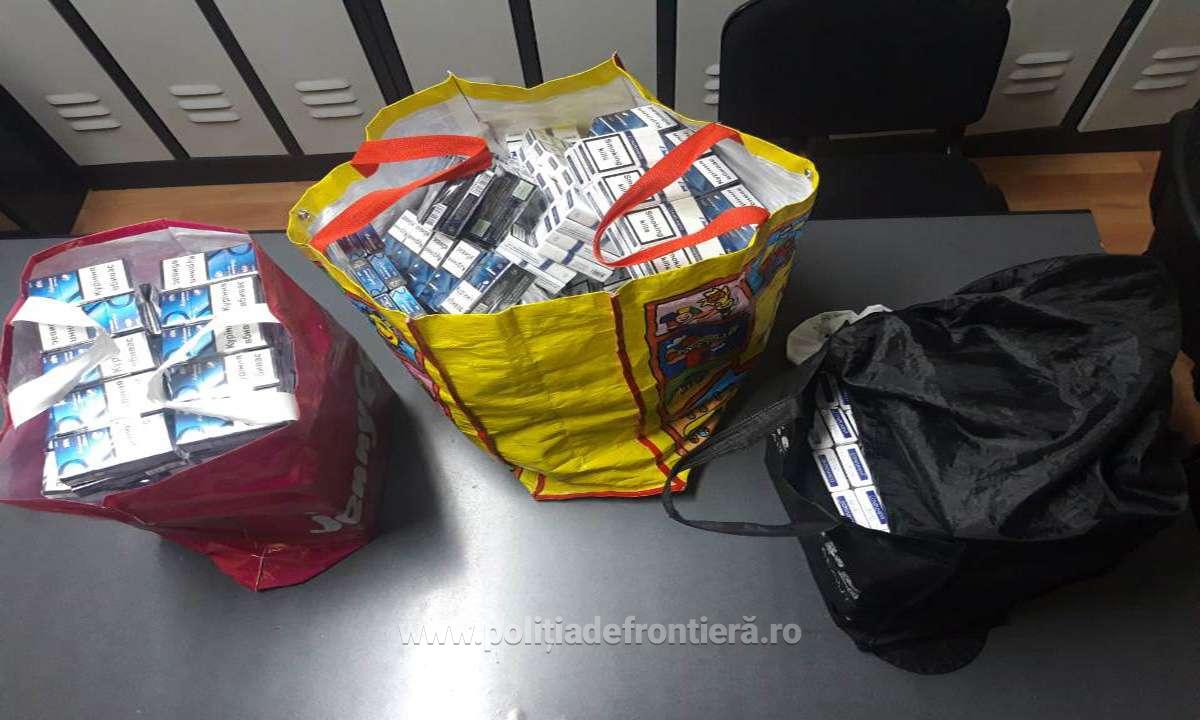 FOTO. Culmea tupeului! O femeie transporta țigările de contrabandă la vedere prin Satu Mare!