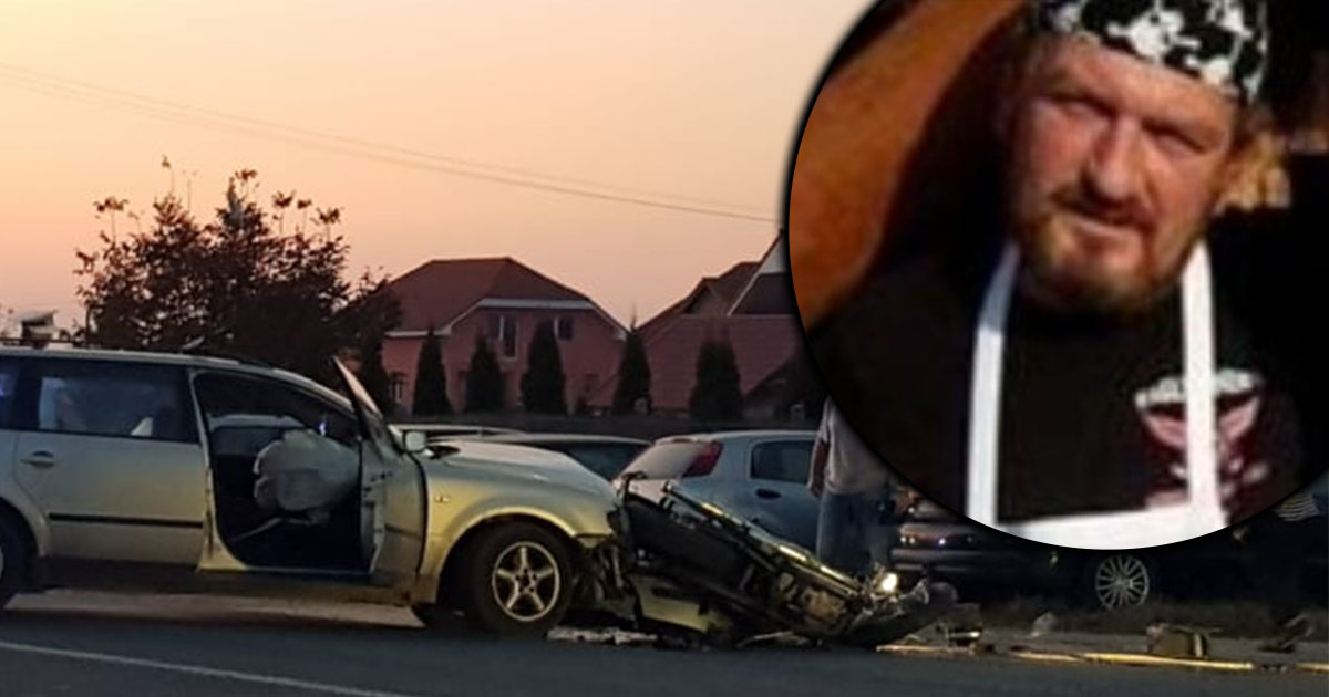 FOTO. Vasile Roatiș, motociclistul lovit în Satu Mare, a decedat. A plecat printre îngeri!