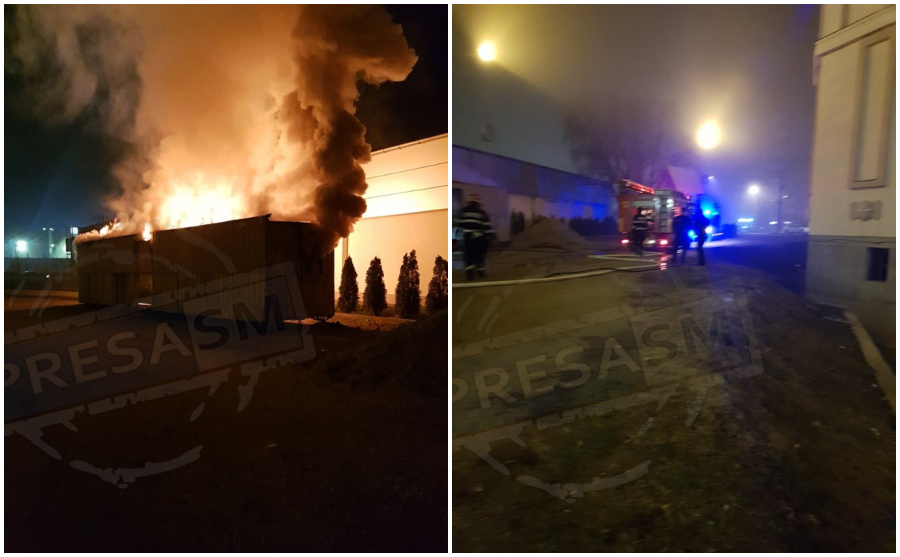 FOTOGALERIE. Foc pus intenționat la Catedrala Ortodoxă din Satu Mare. Lidl, la un pas să ia foc