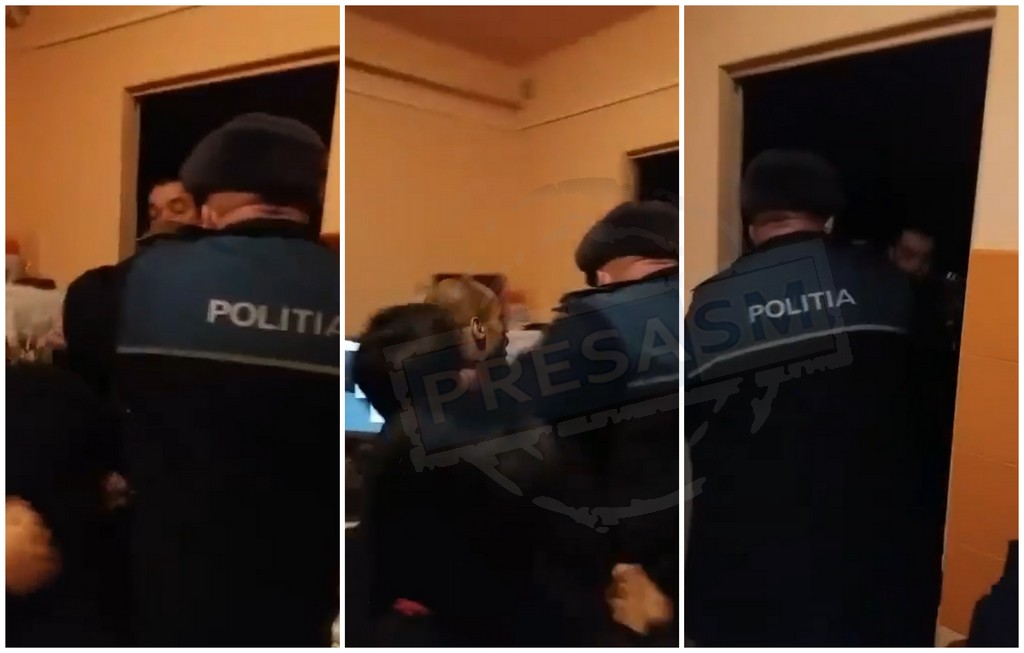 VIDEO. Poliția Satu Mare nu stă la povești. Intervenție în forță: ”Mai vreți să veniți careva?”