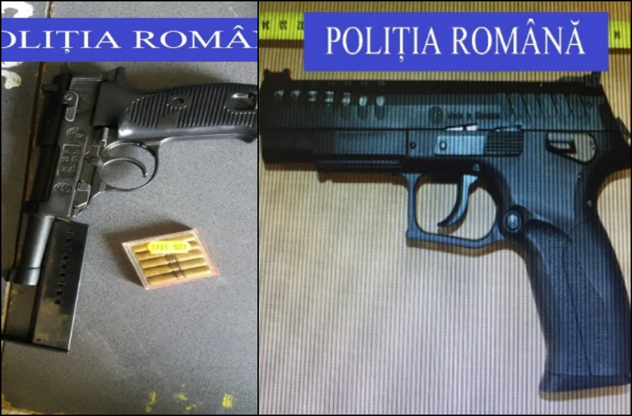 FOTO. Zeci de arme confiscate de polițiști în județul Satu Mare