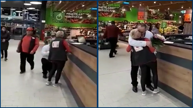 VIDEO. Cerere inedită în căsătorie, la Kaufland, în Satu Mare! Felicitări viitorilor miri!