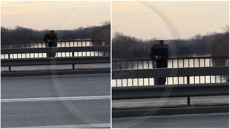 VIDEO. A trecut de balustrada Podului Golescu. O sătmăreancă îngrijorată a chemat poliția