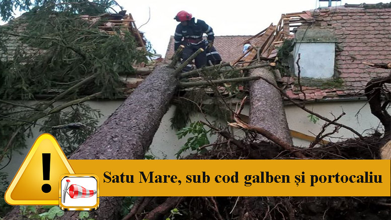 Cod portocaliu de vânt puternic la Satu Mare. Când expiră avertizarea meteorologică
