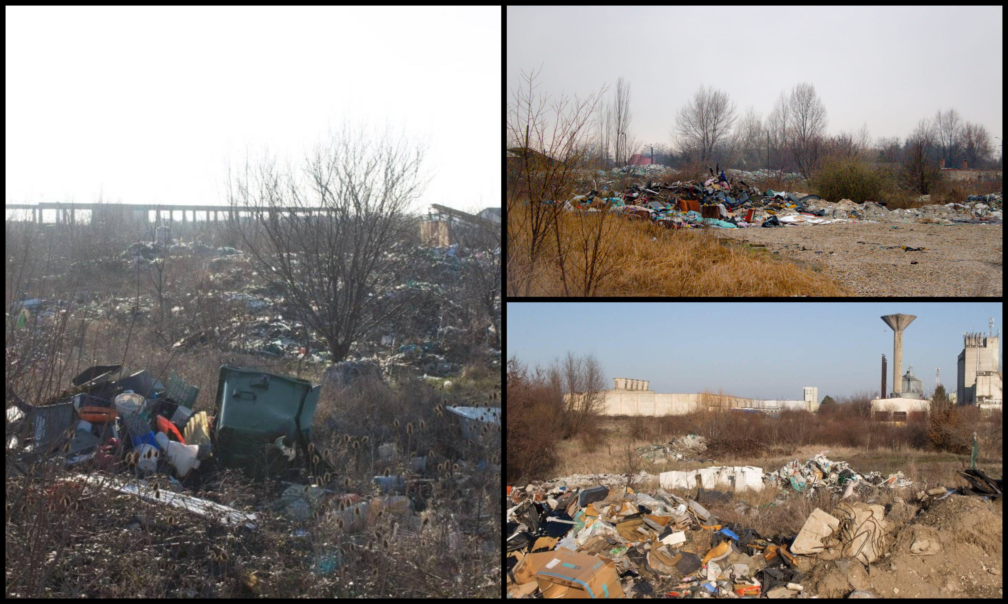 FOTOGALERIE. Groapă uriașă de gunoi în municipiul Satu Mare! Autoritățile închid ochii