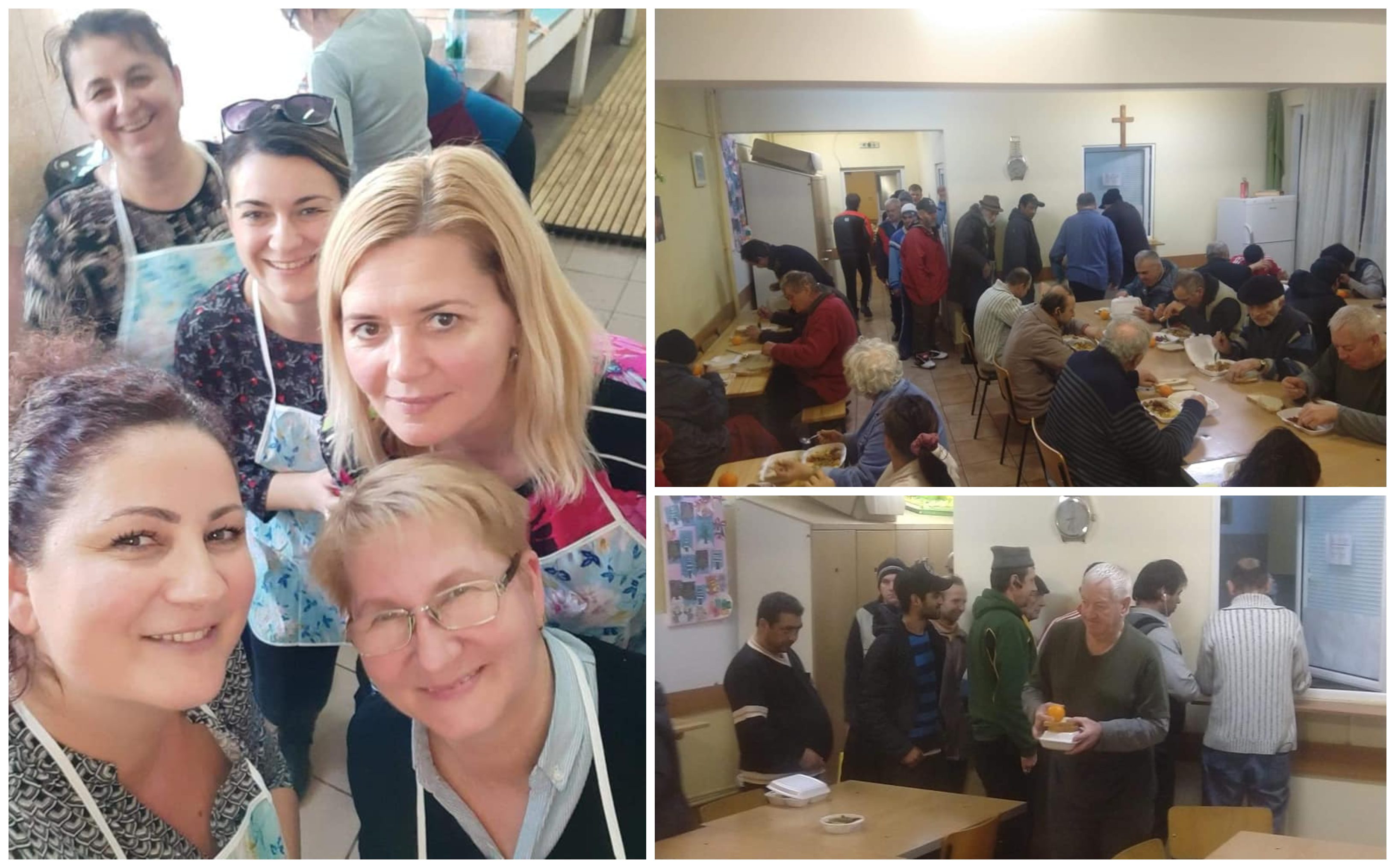FOTO. Voluntarii din Satu Mare care pregătesc mii de porții de mâncare pentru sărmani