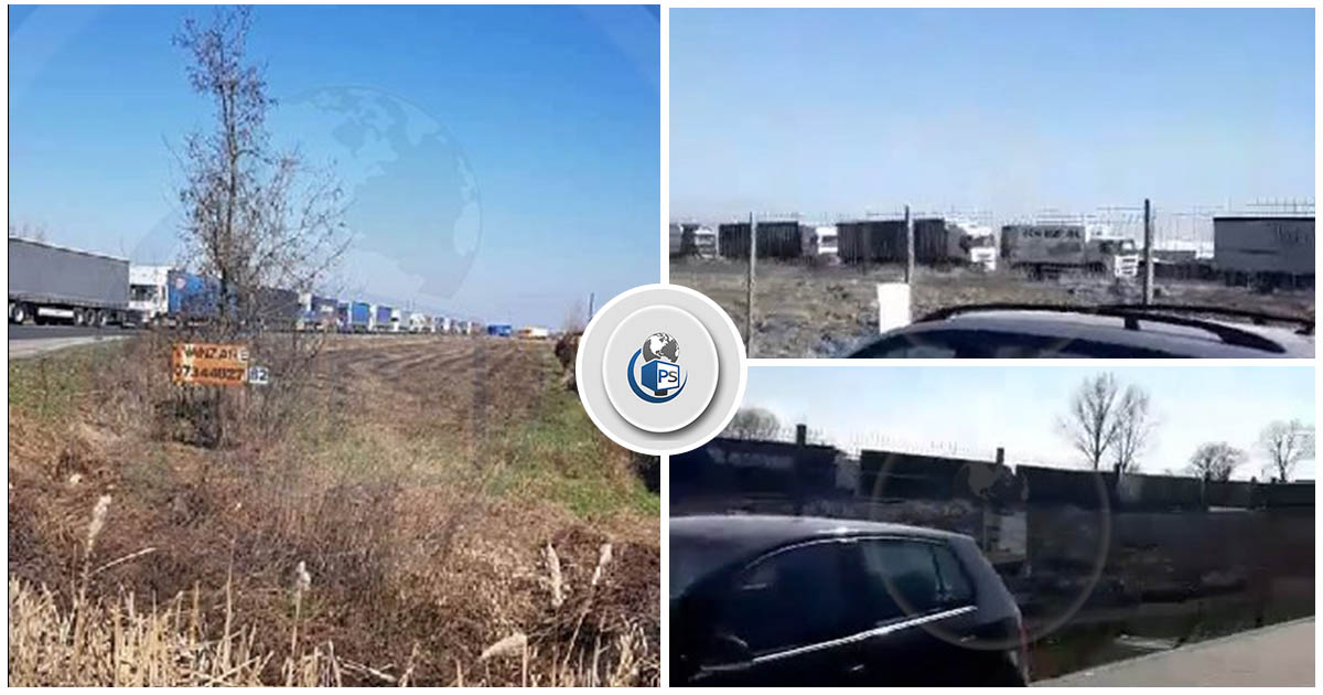 VIDEO. Coadă de TIR-uri din Petea până în Satu Mare! Ungaria se joacă cu nervii șoferilor