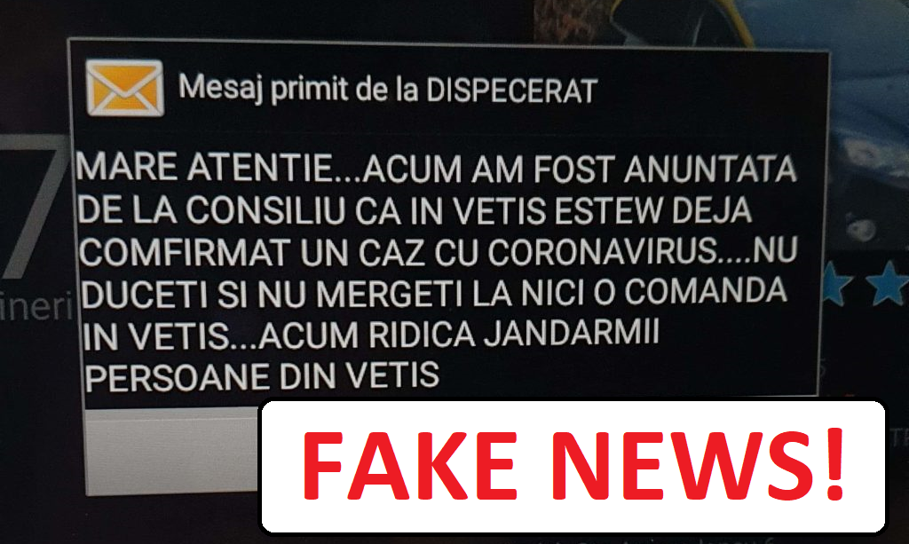 Alarmă falsă de coronavirus în Vetiș, via Facebook. Autoritățile neagă că ar fi adevărate