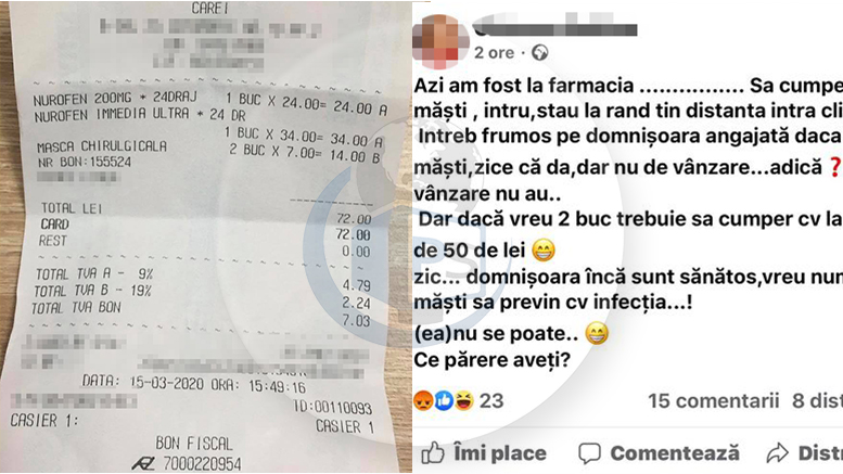 Profit pe frica sătmărenilor! Măști doar pe cumpărături de peste 50 lei