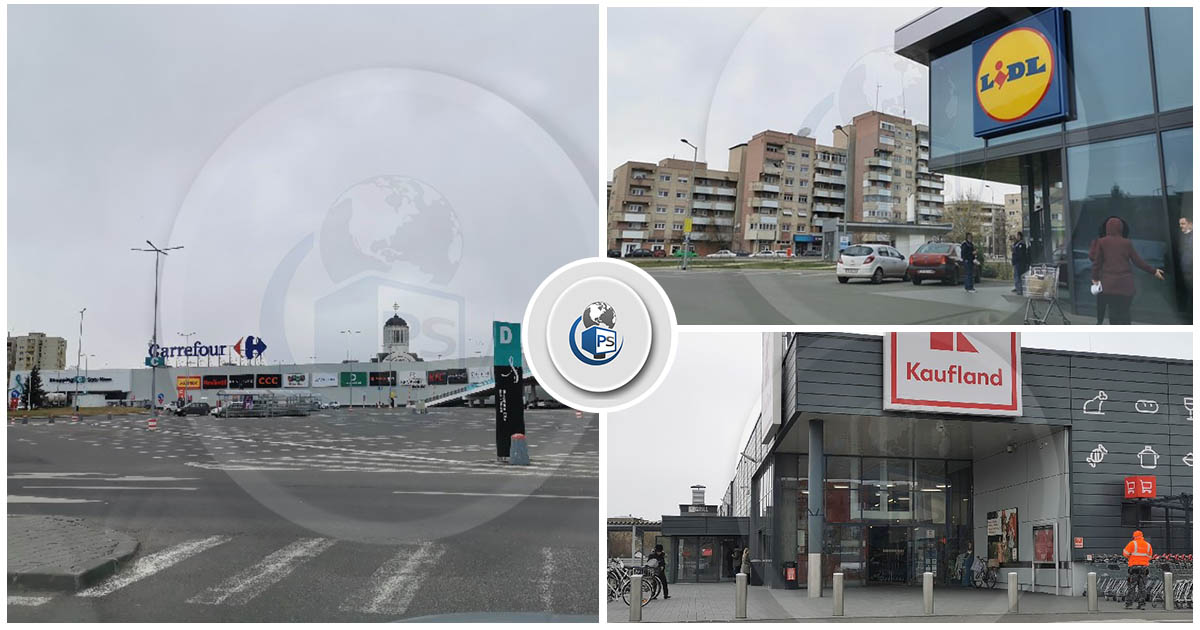 FOTOGALERIE. Satu Mare în carantină: supermarket-urile, tot mai goale. Aglomerare doar spre seară