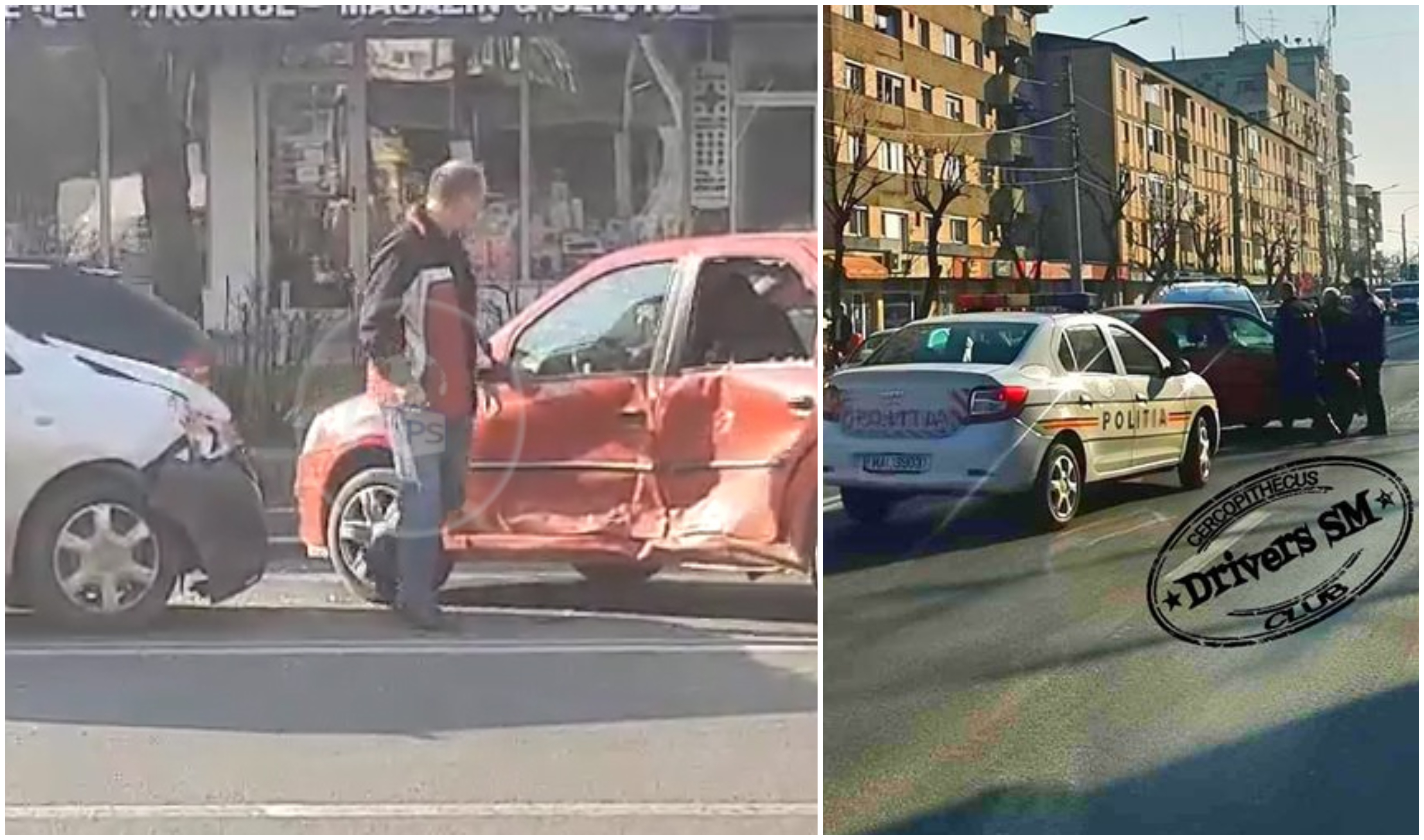 VIDEO. Accident pe Drumul Careiului. Impact între două mașini